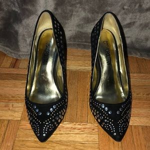 Cosmopolitan black dress heels